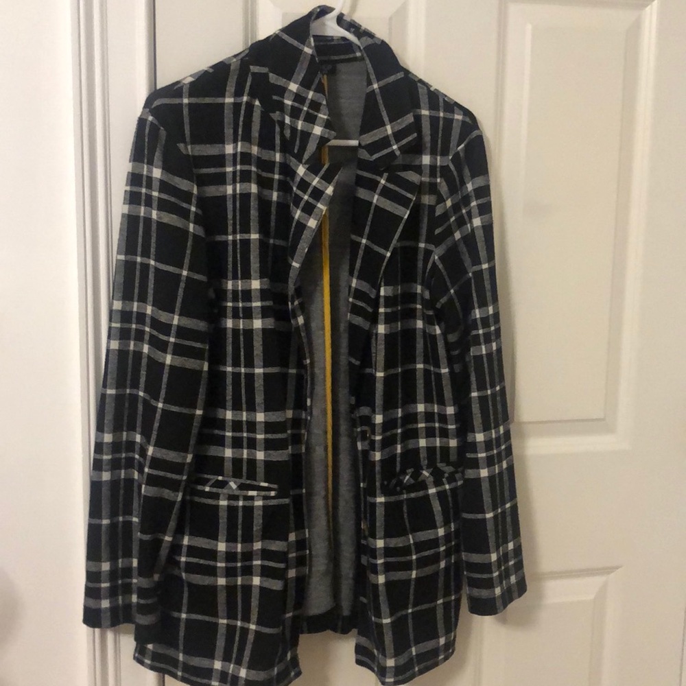 Topshop Plaid Blazer